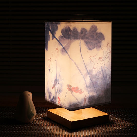 JAPANESE WOODEN LAMP